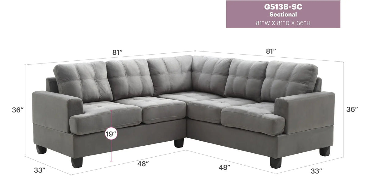 Sandridge - Sectional Glory Furniture