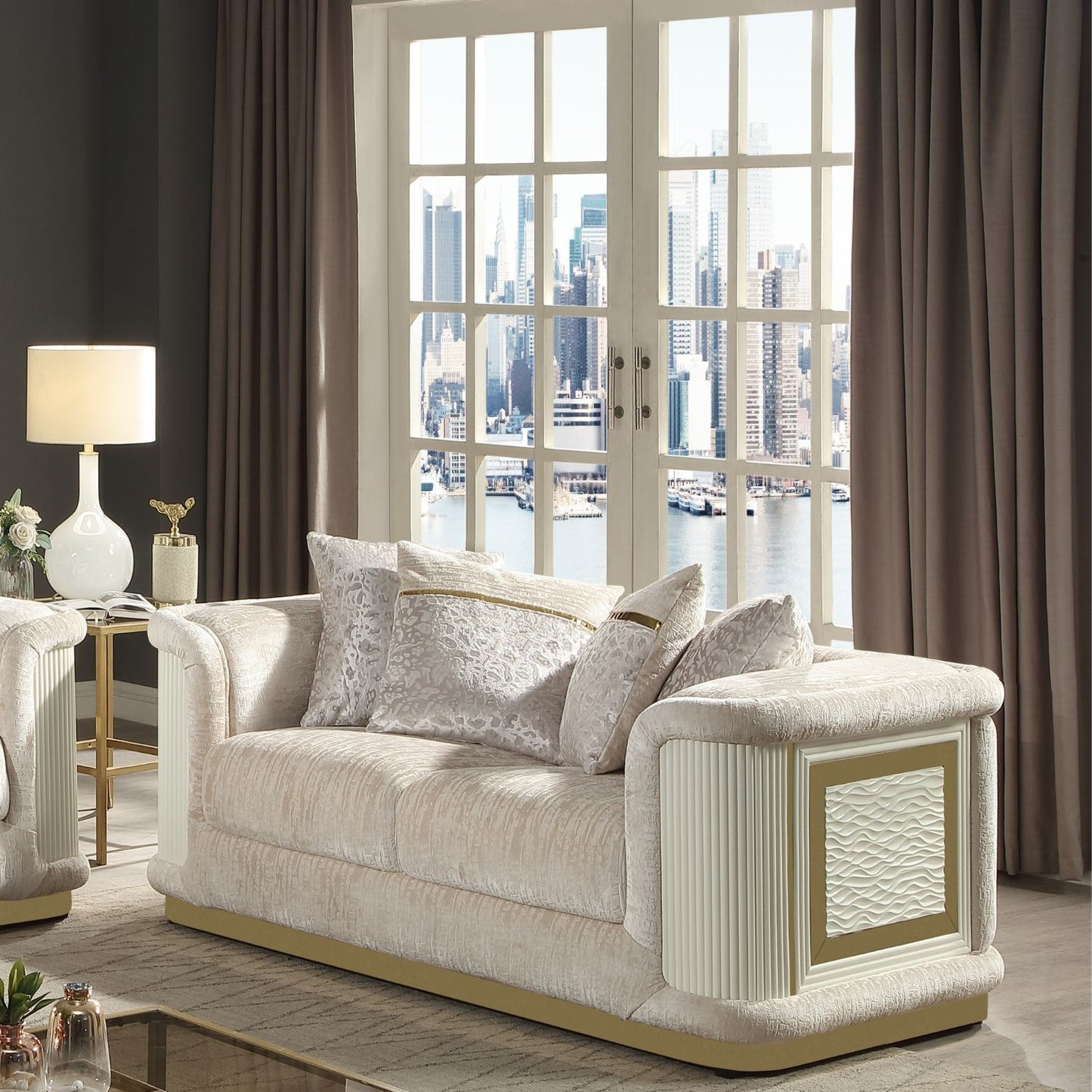 Bona - Loveseat - Cream Matrix Furniture Group