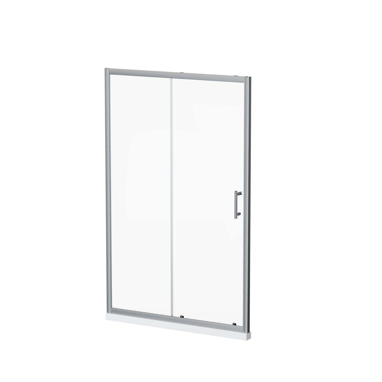 Single Sliding Shower Door With Handle - Chrome Daily Nest