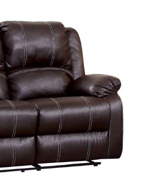Zuriel - Synthetic Leather Recliner Loveseat Acme