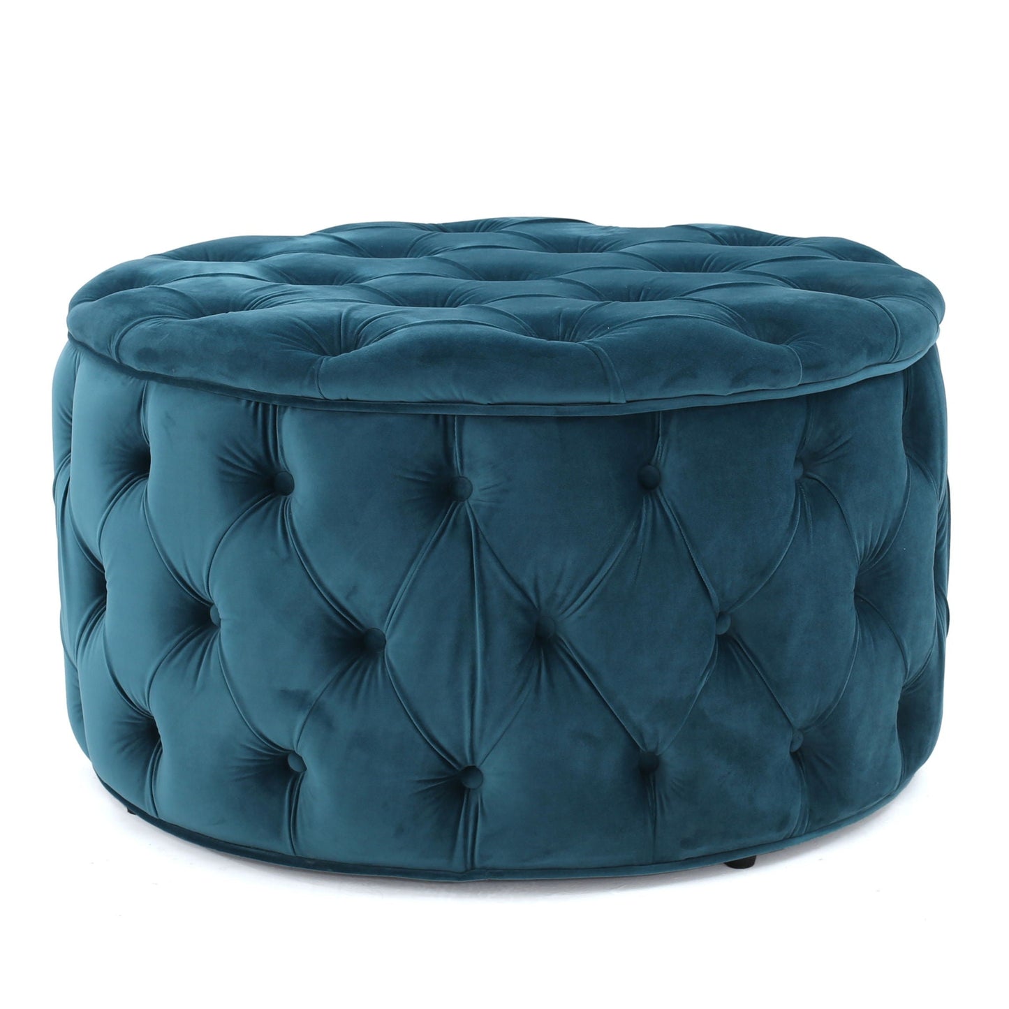 Modern Glam Ottoman Velvet Noble House