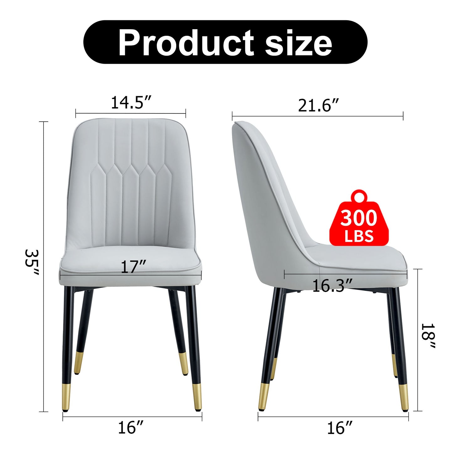 Modern Chair With Metal Legs Home Essentials
