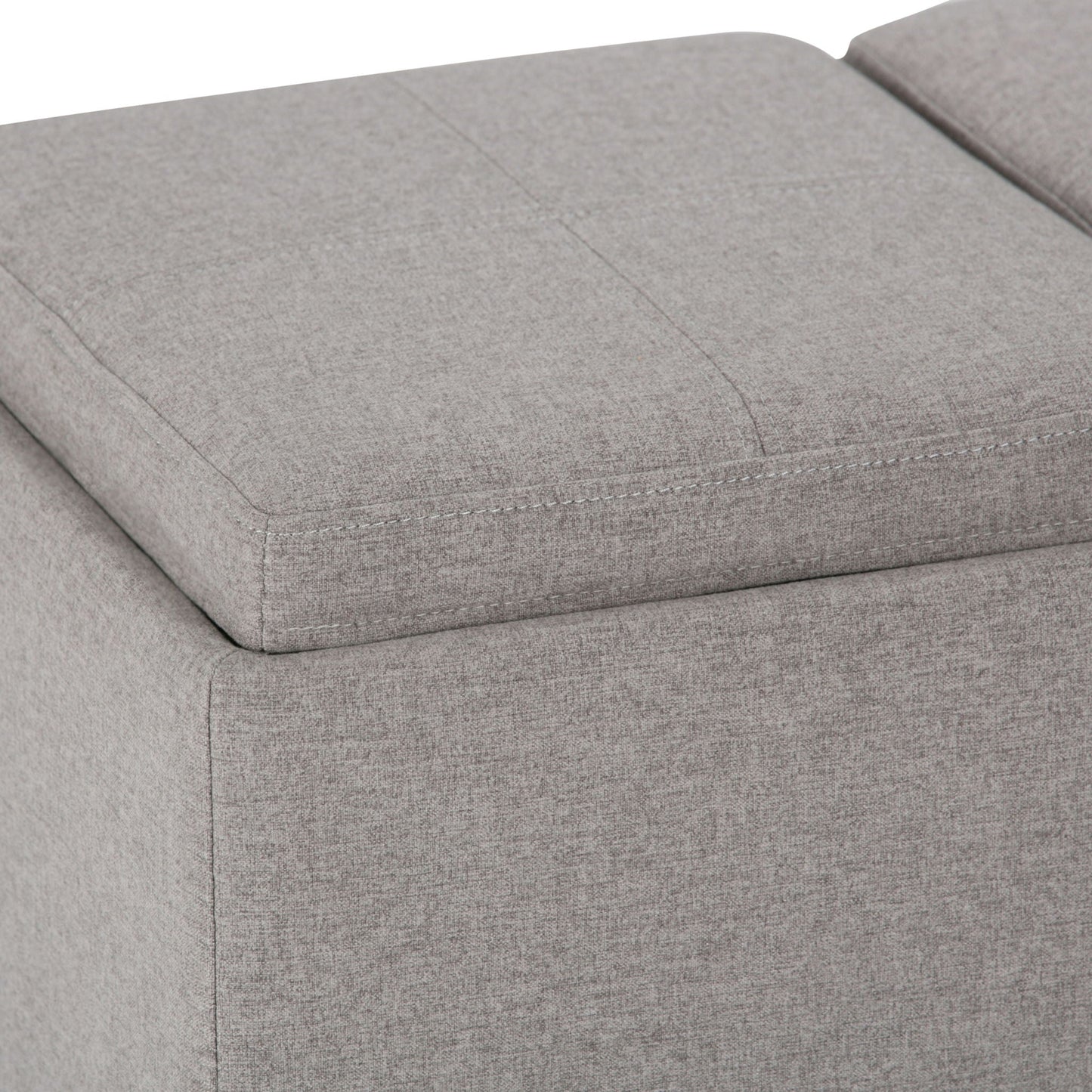 Avalon - Upholstered Storage Ottoman Simpli-Home