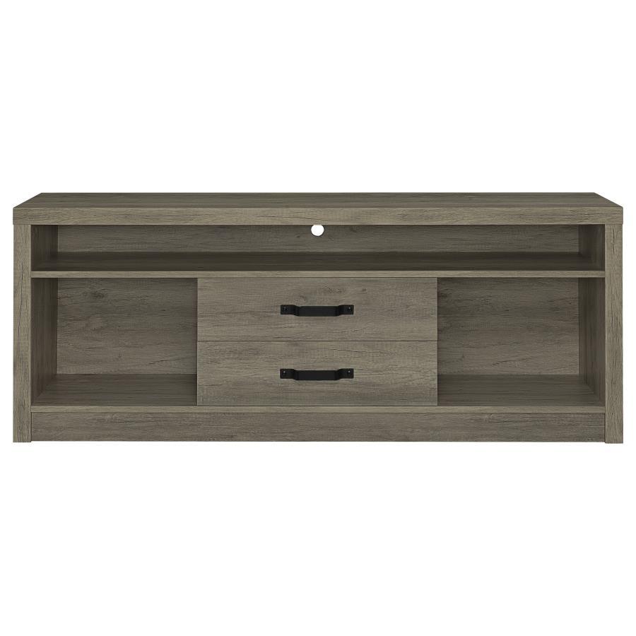 Burke - 3 Piece TV Entertainment Center - Gray Driftwood Coaster Fine Furniture