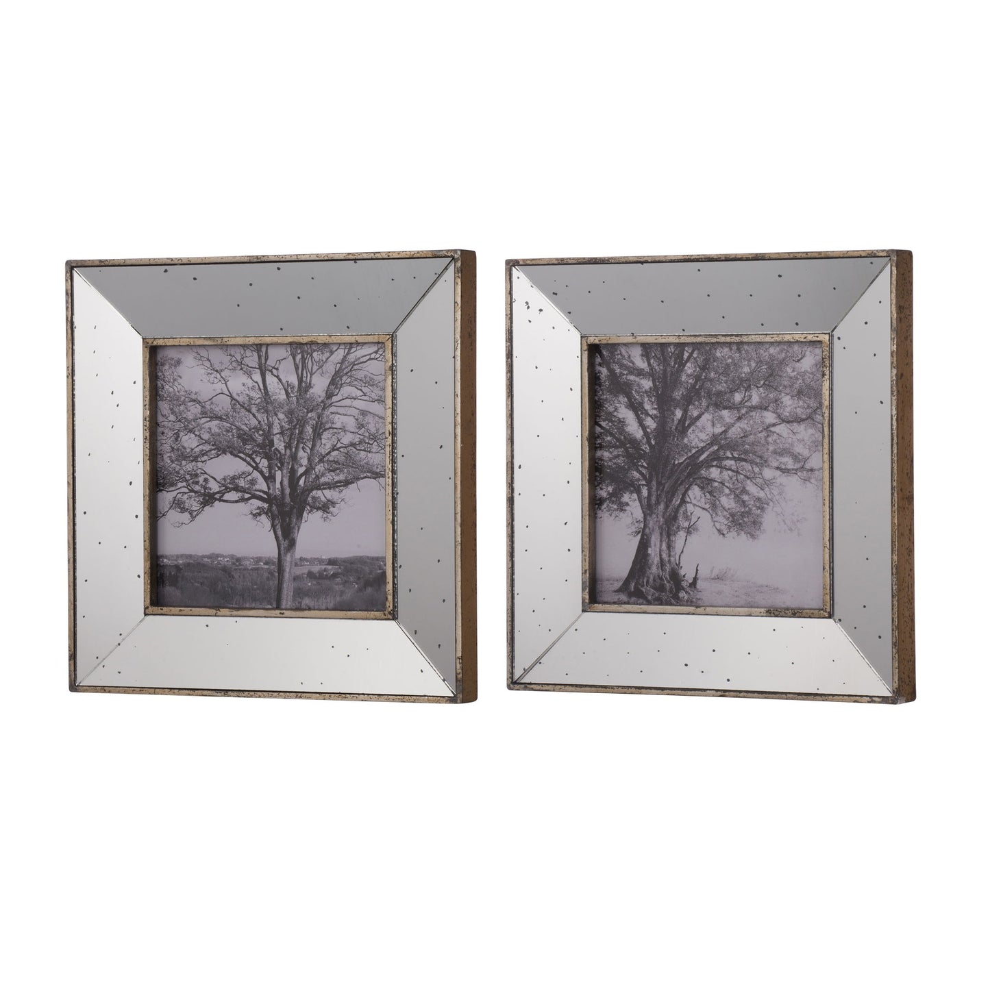 Vintage Reflective Picture Frames (Set of 2) - Silver Daily Nest