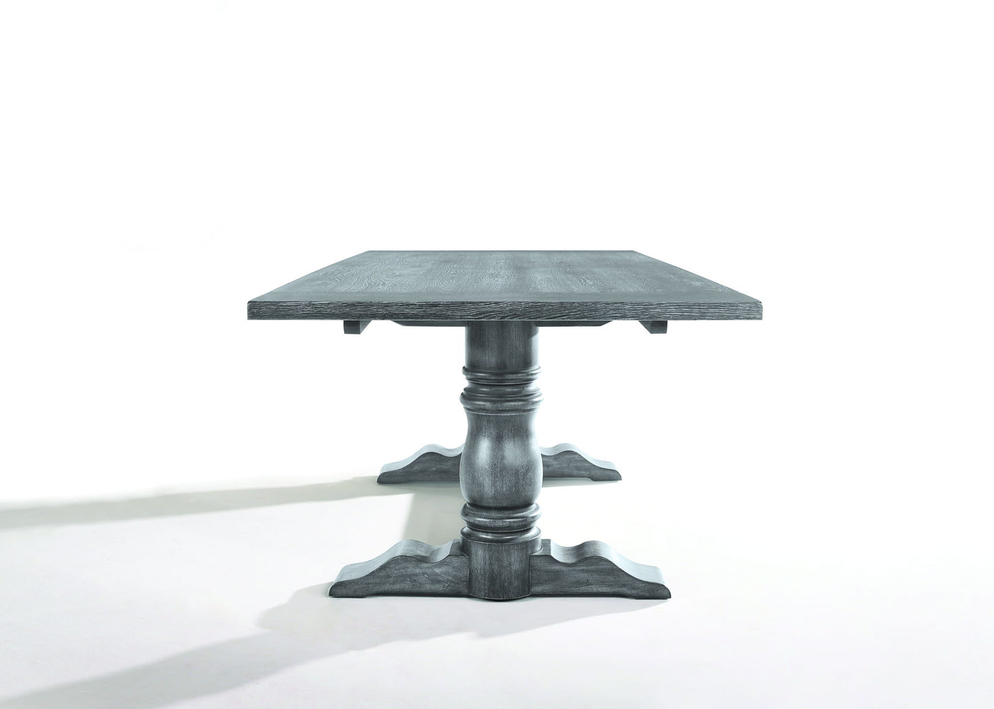 Leventis - Dining Table - Weathered Gray Acme