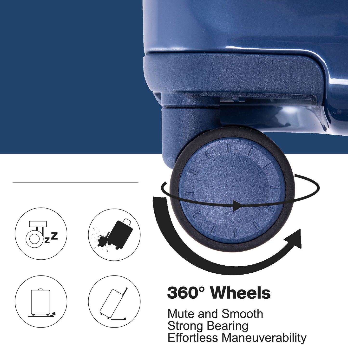 20" Carry On Luggage Lightweight Suitcase Tsa Lock, USB Port, Spinner Wheels Daily Nest