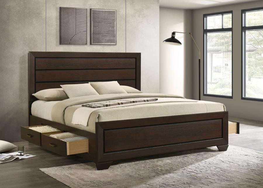 Kauffman - Wood Storage Panel Bed CoasterEveryday