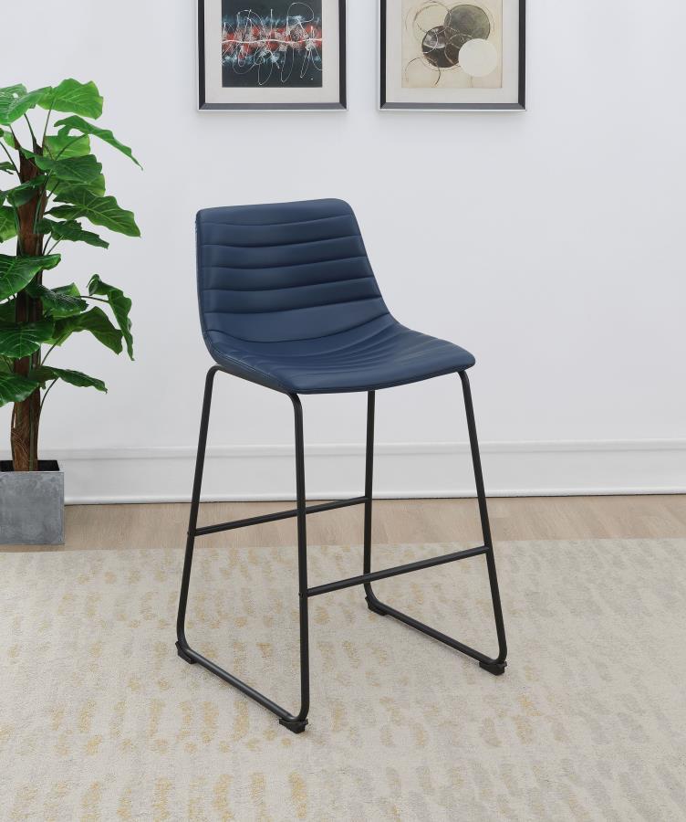Zuni - Faux Leather Upholstered Bar Chair (Set of 2) CoasterEveryday