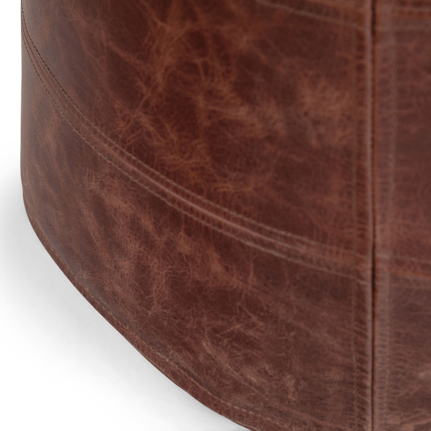 Connor - Handcrafted Round Pouf Simpli-Home