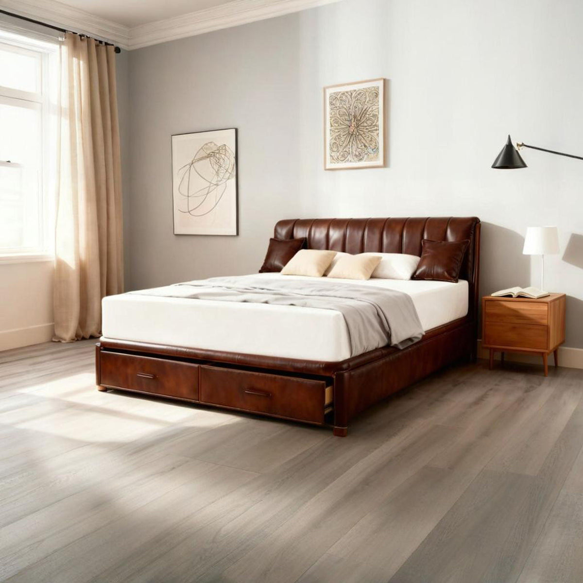 6" Tea Memory Foam Mattress In Box, Fiberglass Free Daily Nest