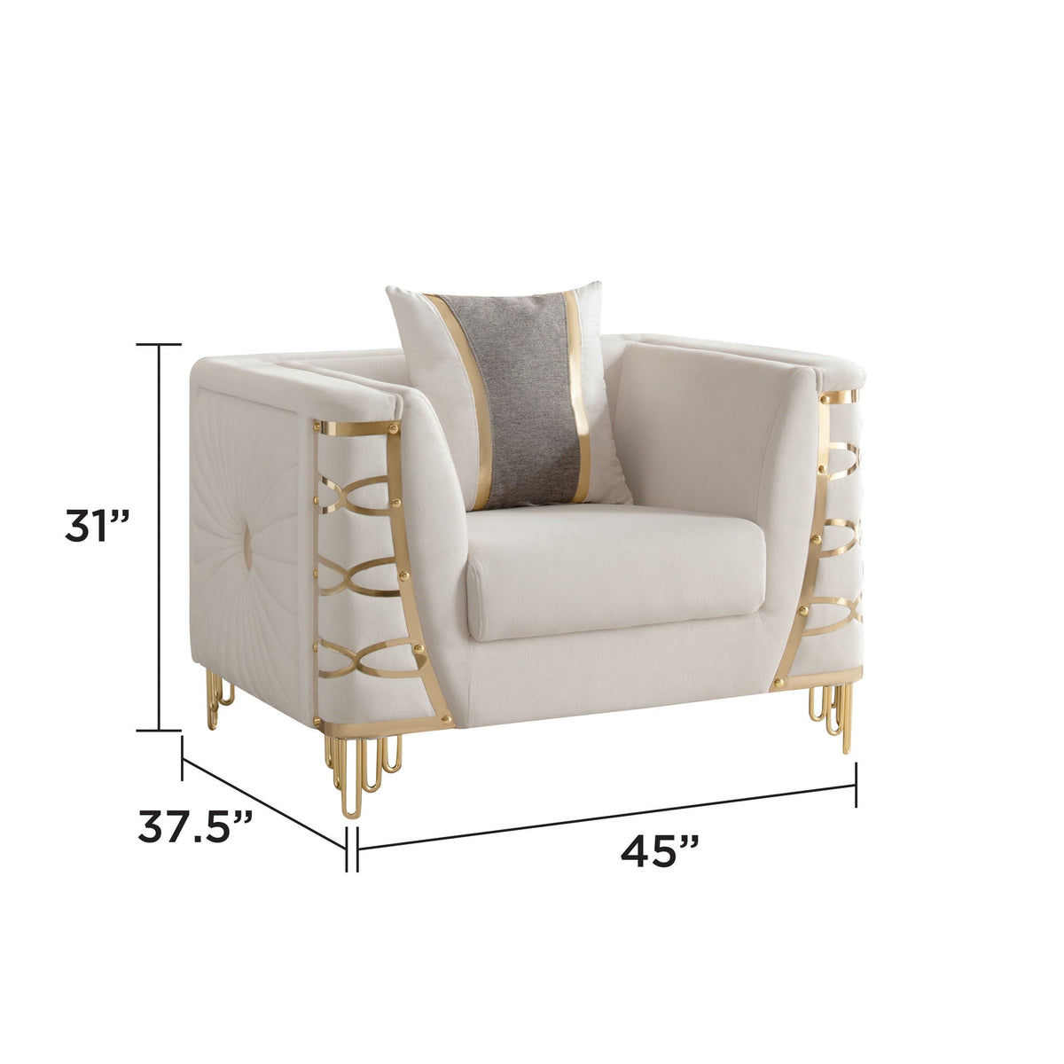 Contessa - Accent Chair - Beige Matrix Furniture Group