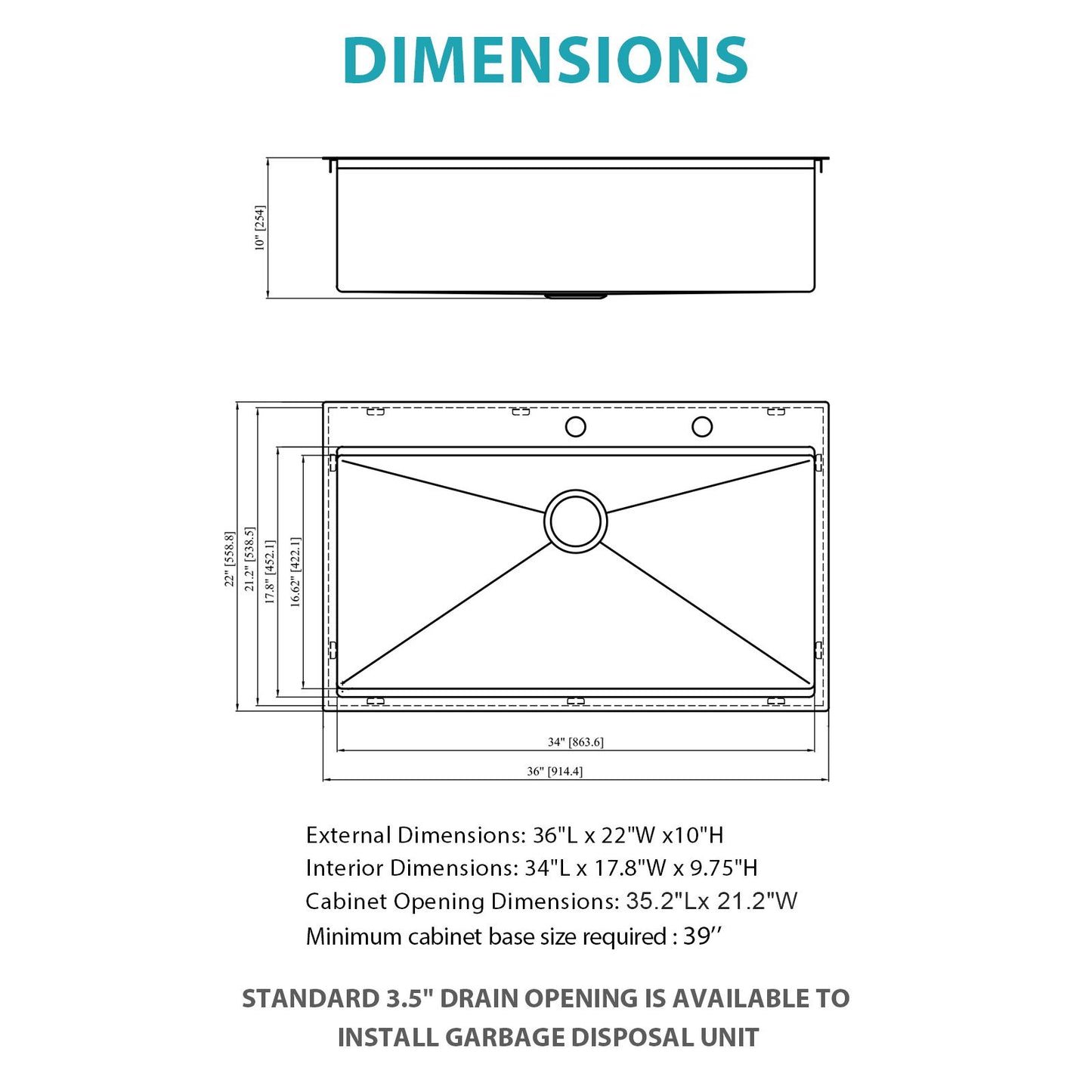 Drop In Kitchen Sink Stainless Steel 16 Gauge Daily Nest