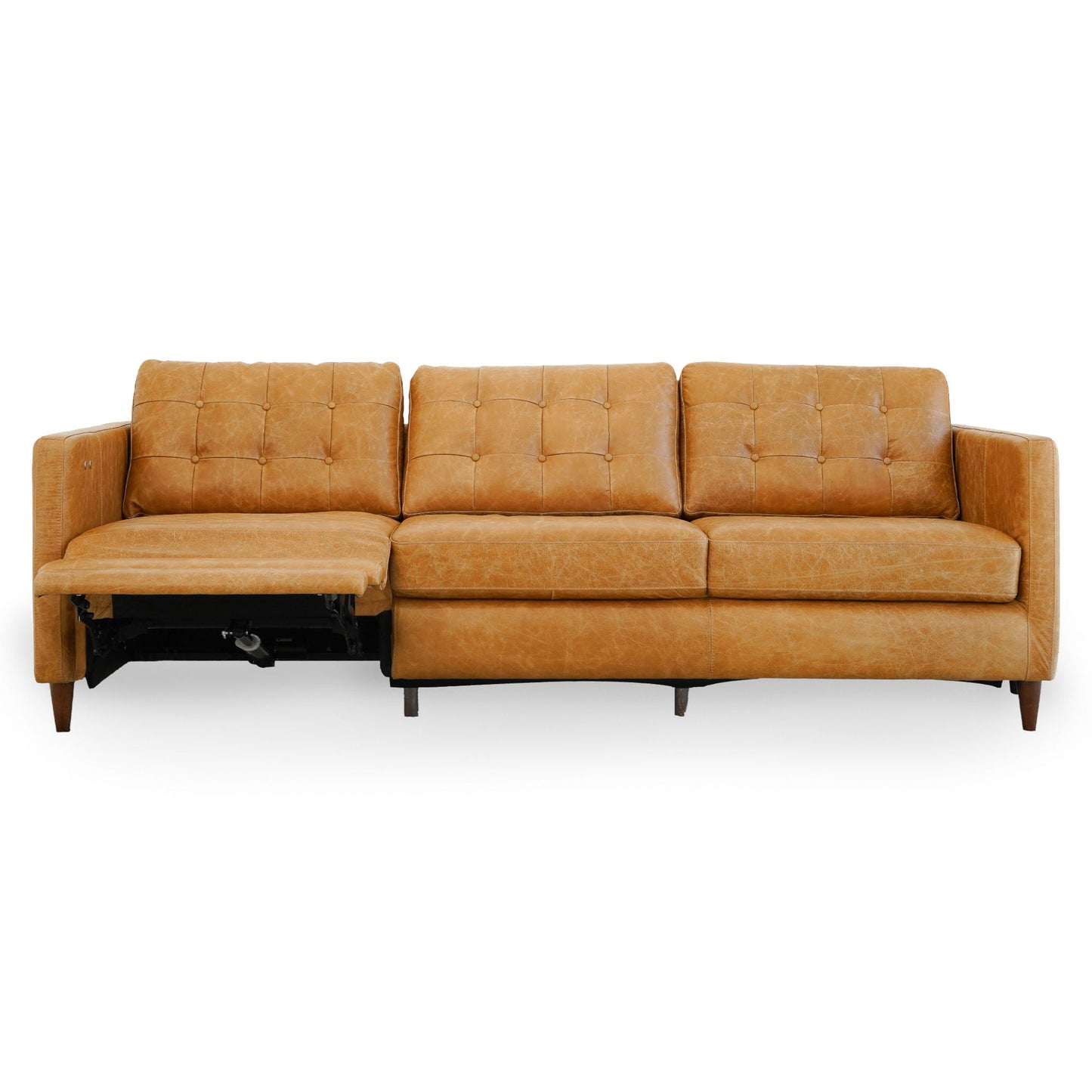 Christopher - Electric Inclining Sofa Left Facing - Tan Ashcroft Furniture