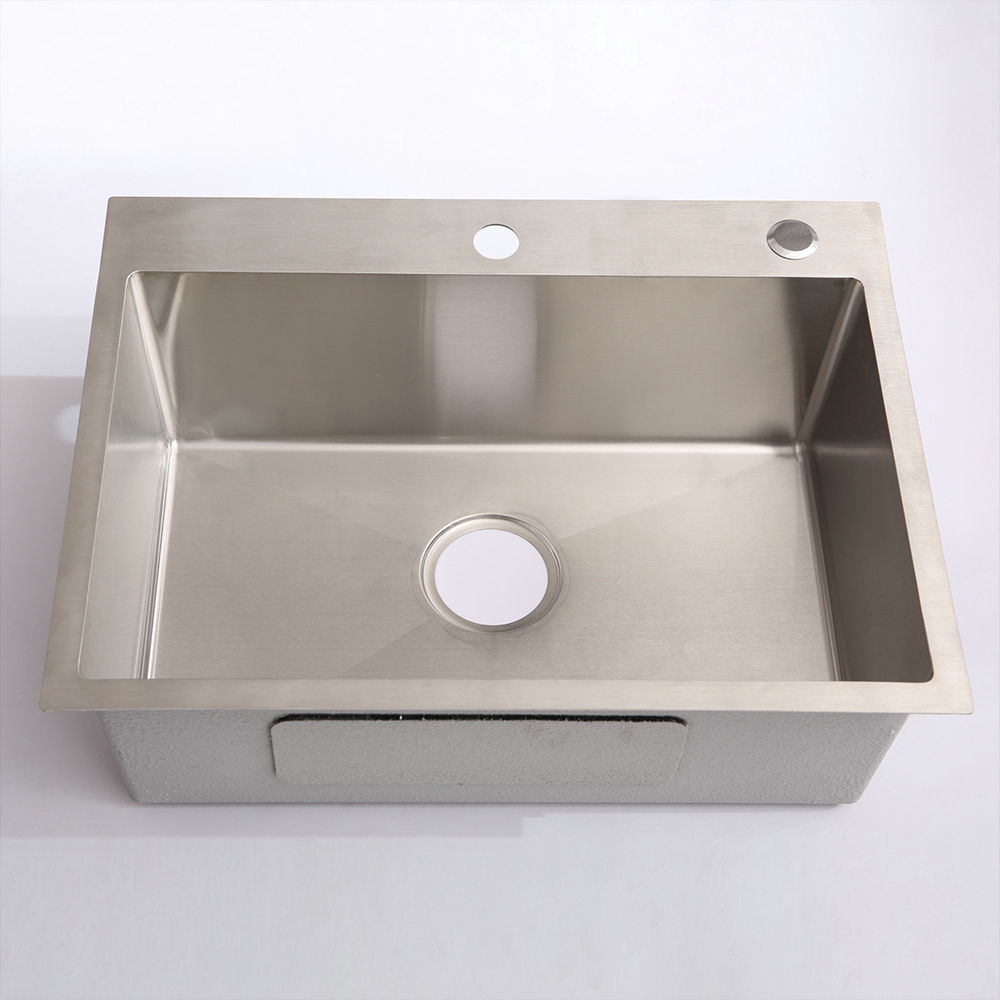 24" Stainless Steel Washing Sink With Faucet Hoses And Drain Head Only (Update) - Silver Daily Nest