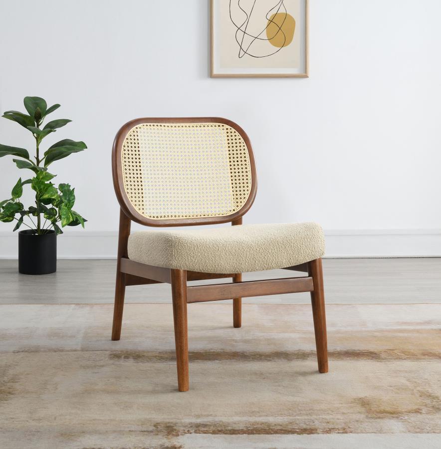 Rayo - Rattan Cane Back Accent Chair With Padded Seat Coaster Fine Furniture
