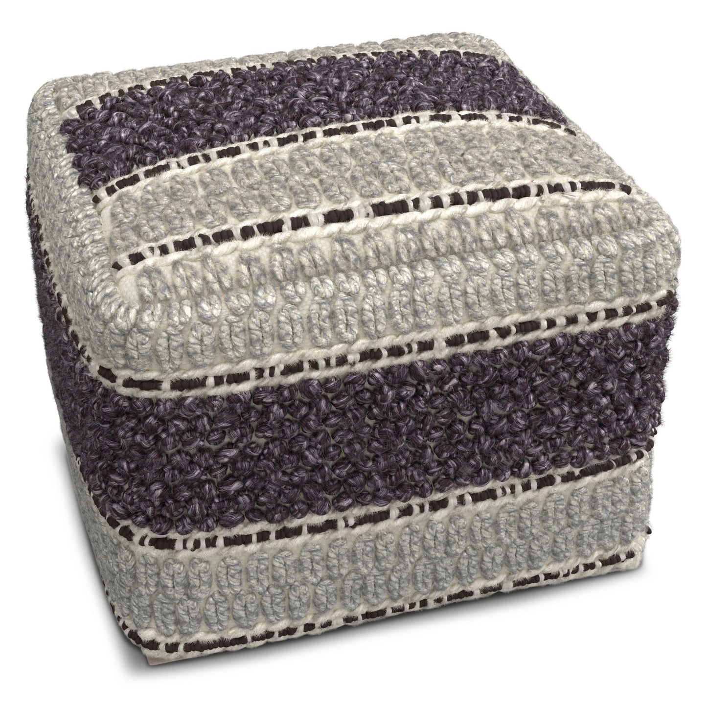 Grady - Handcrafted Square Pouf Simpli-Home