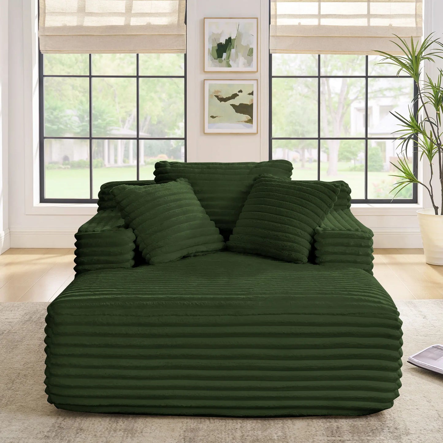 Chaise Lounge Sofa Bed With Deep Seat For Living Room Home Essentials