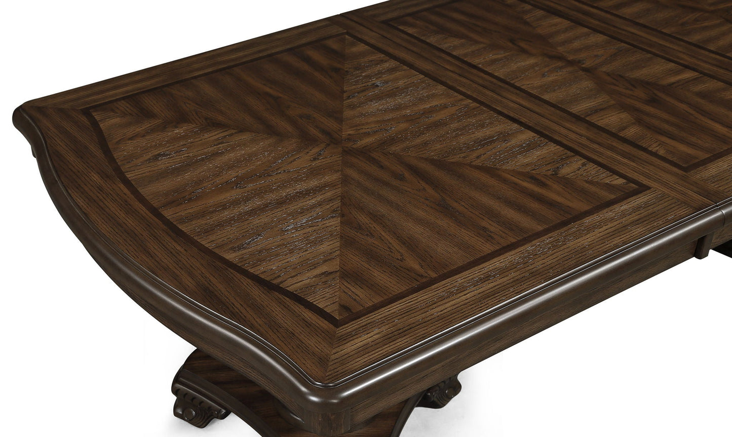 Kiera - Dining Table - Cherry Brown Crown Mark