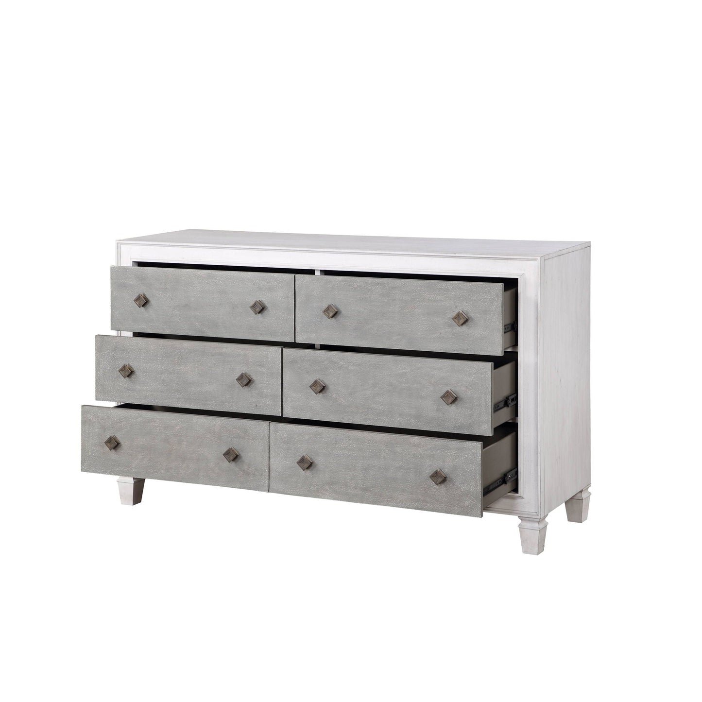 Katia - Weathered Dresser - White Acme