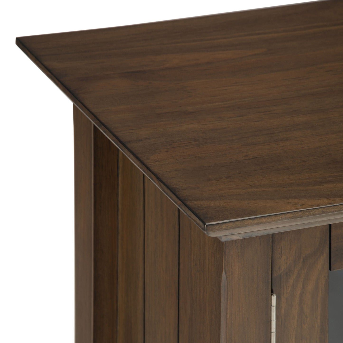 Bedford - Low Storage Media Cabinet - Rustic Natural Aged Brown Simpli-Home