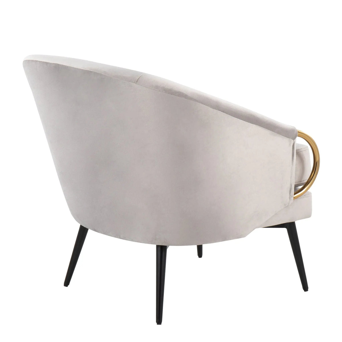 Claire - Contemporary / Glam Chair - Black / Silver Lumi Source