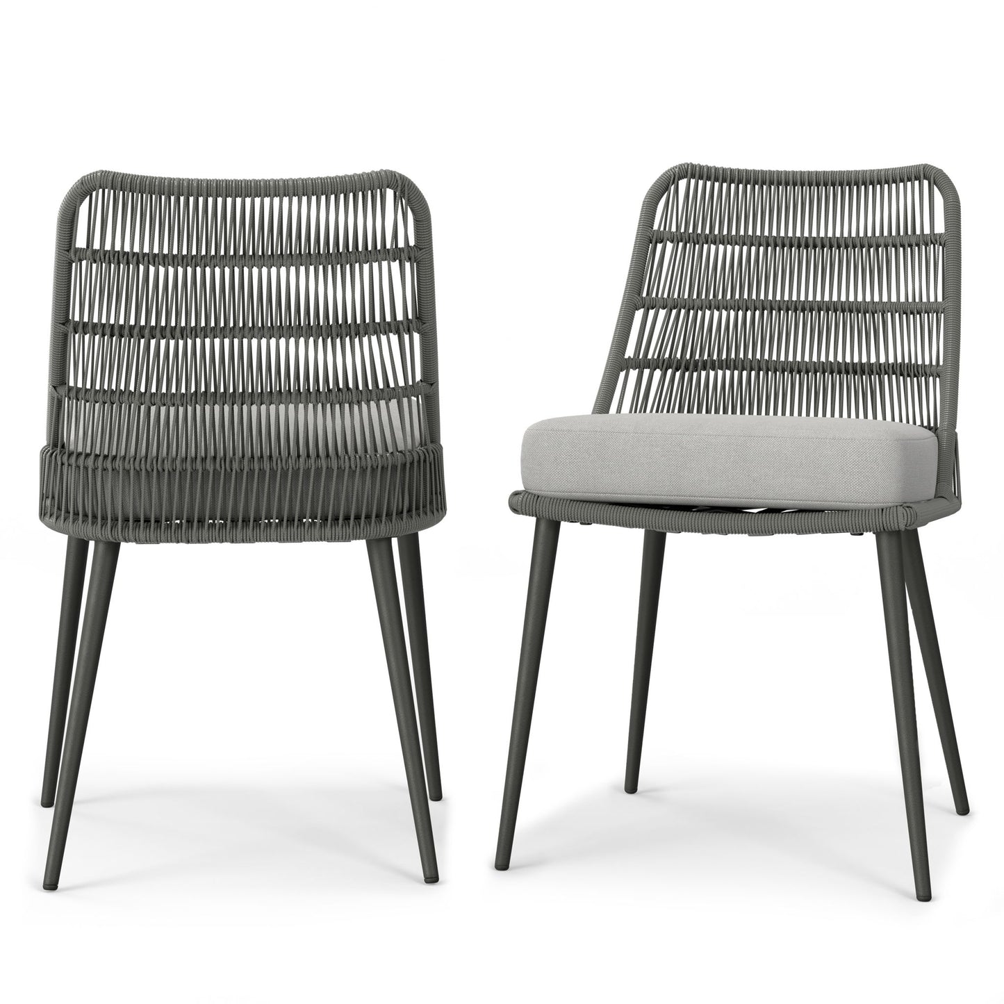 Beachside - Outdoor Dining Chair (Set of 2) - Gray Simpli-Home