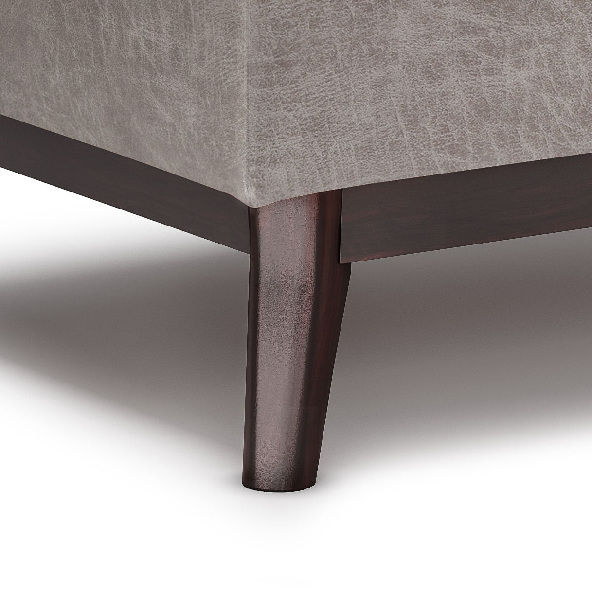 Owen - Tray Top Small Coffee Table Upholstered Storage Ottoman Simpli-Home