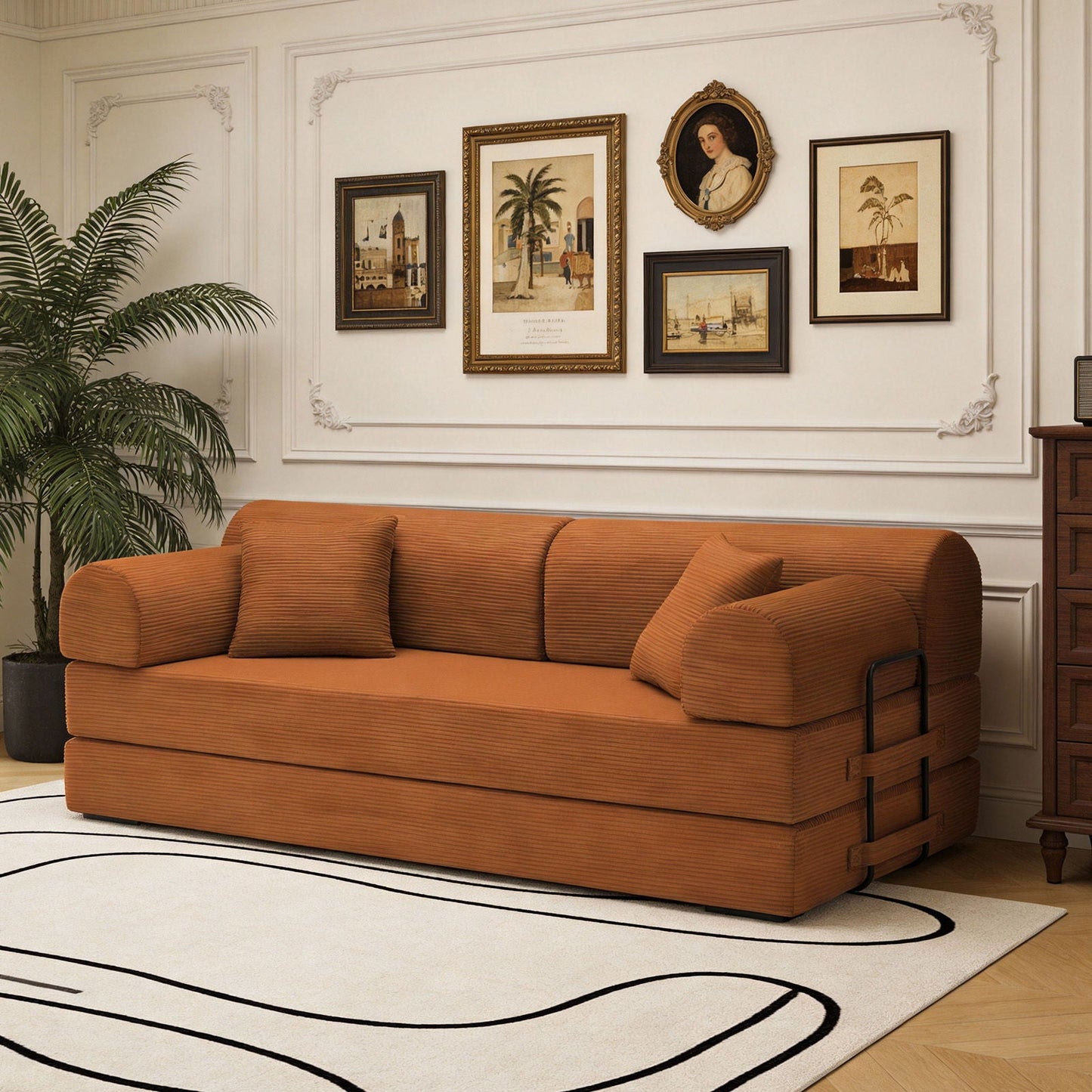 Convertible Sleeper Sofa Bed, Floor Lounge Couch For Living Room Home Essentials