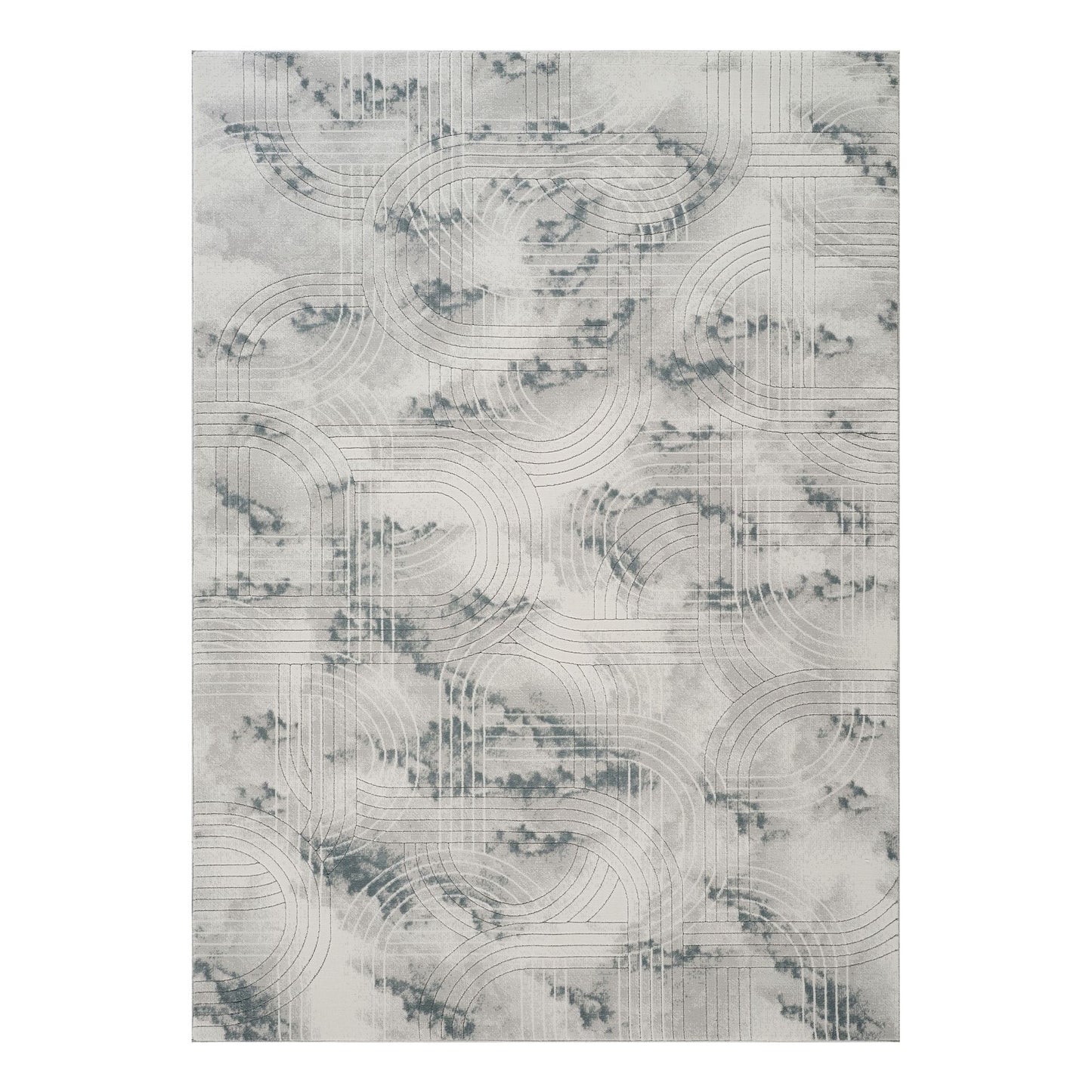 Geometrix - Area Rug With Geometric 3D Effect Icona Home Decor