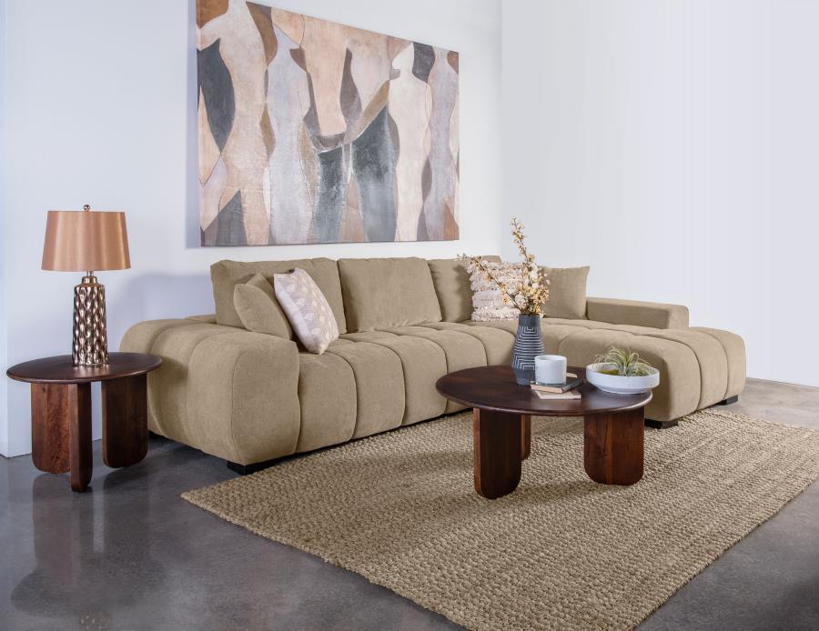 Octavia - Upholstered Sectional Chaise Sofa Coaster Fine Furniture