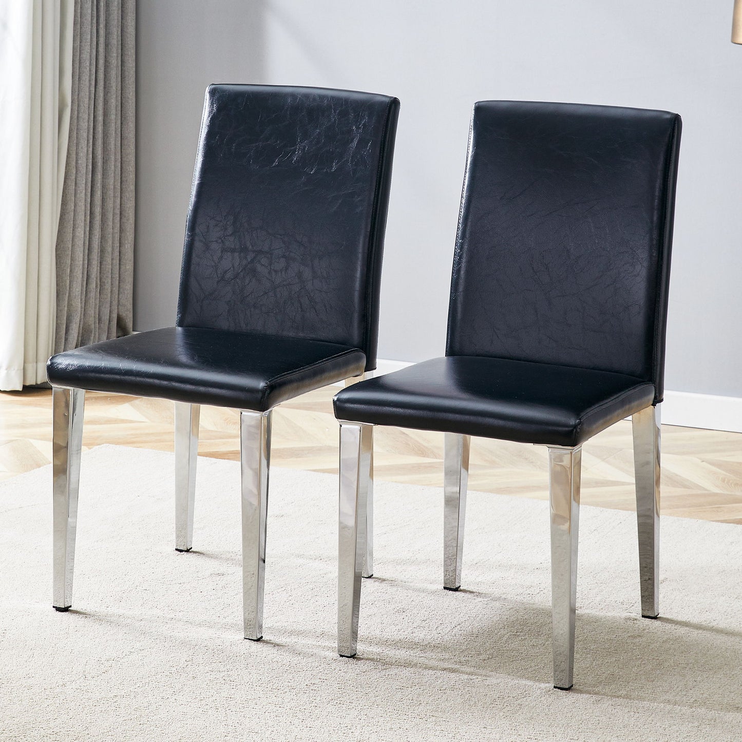 Simple And Versatile Dining Chairs With Metal Legs Home Essentials