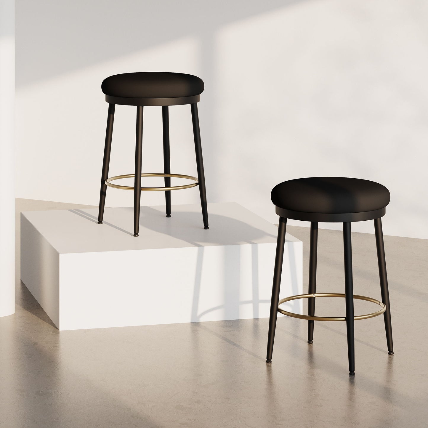 Stylish Design Counter Stools (Set of 2) Noble House