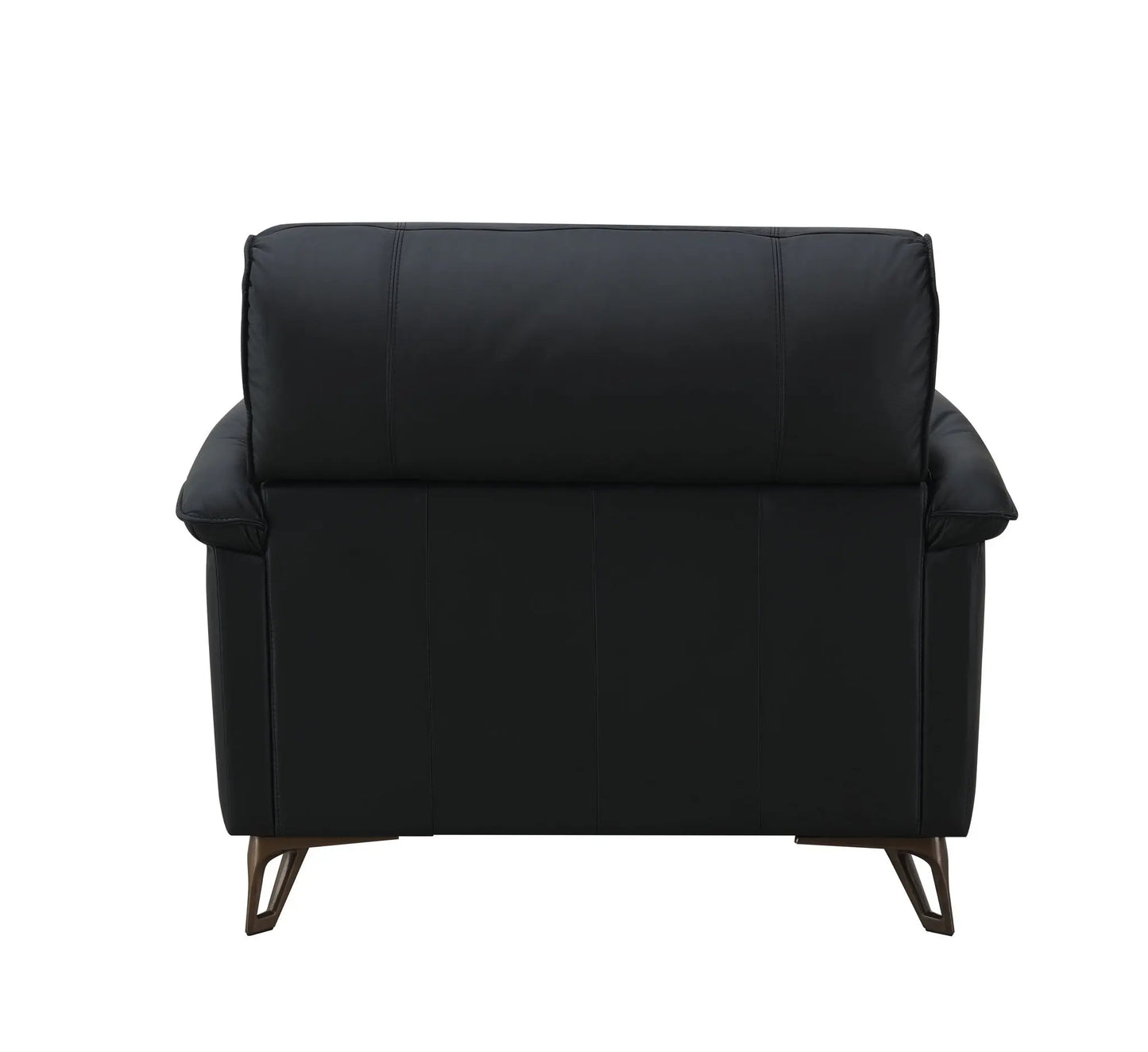 Eilene - Top Grain Leather Chair - Black Acme