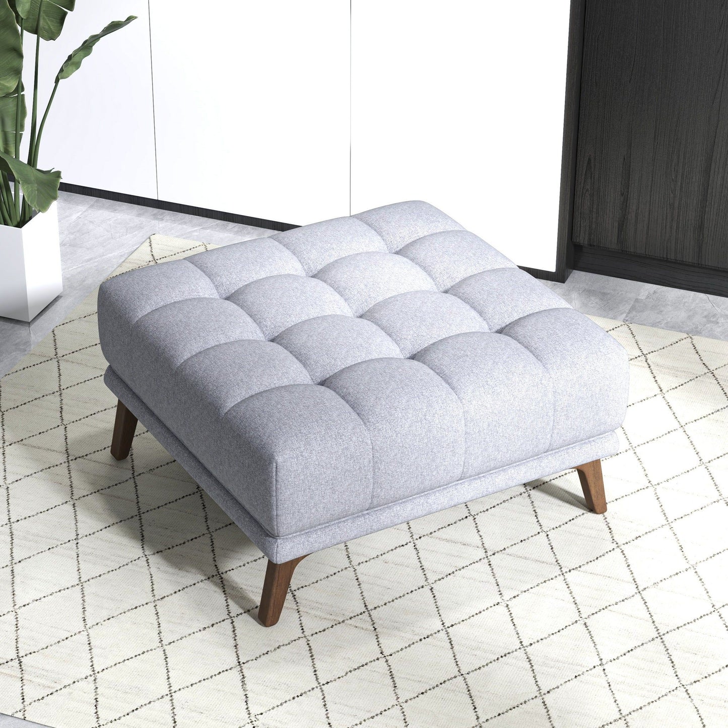 Addison - Square Upholstered Ottoman Ashcroft Furniture