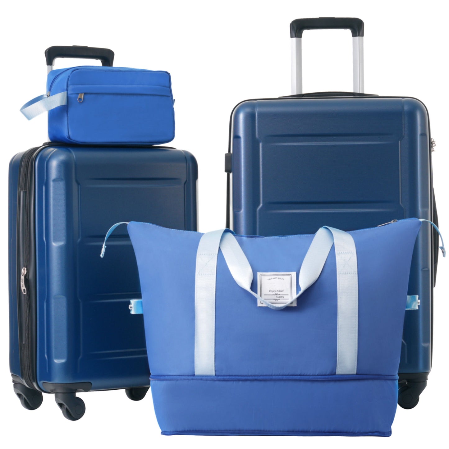 2 Piece Luggage Set With Bags Expanable Spinner Wheels ABS Lightweight Suitcase With Tsa Lock 20" / 24" Daily Nest