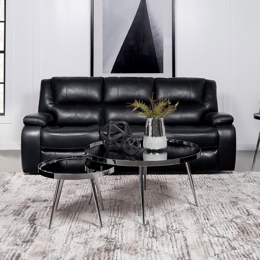 Camila - Upholstered Motion Reclining Sofa Coaster Fine Furniture