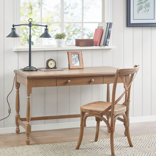 Tabitha - Desk With 1 Drawer - Natural Martha Stewart