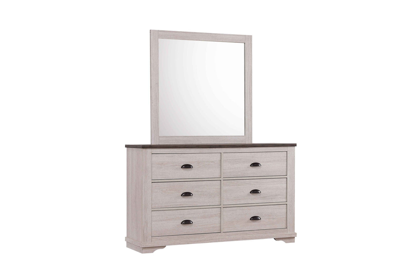 Coralee - Dresser, Mirror Crown Mark