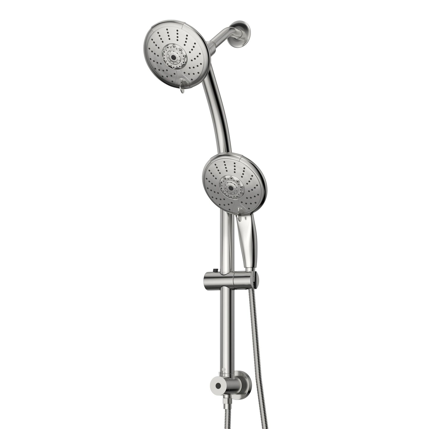 Dual Shower Head With Adjustable Slide Bar And Multi Function Settings Daily Nest