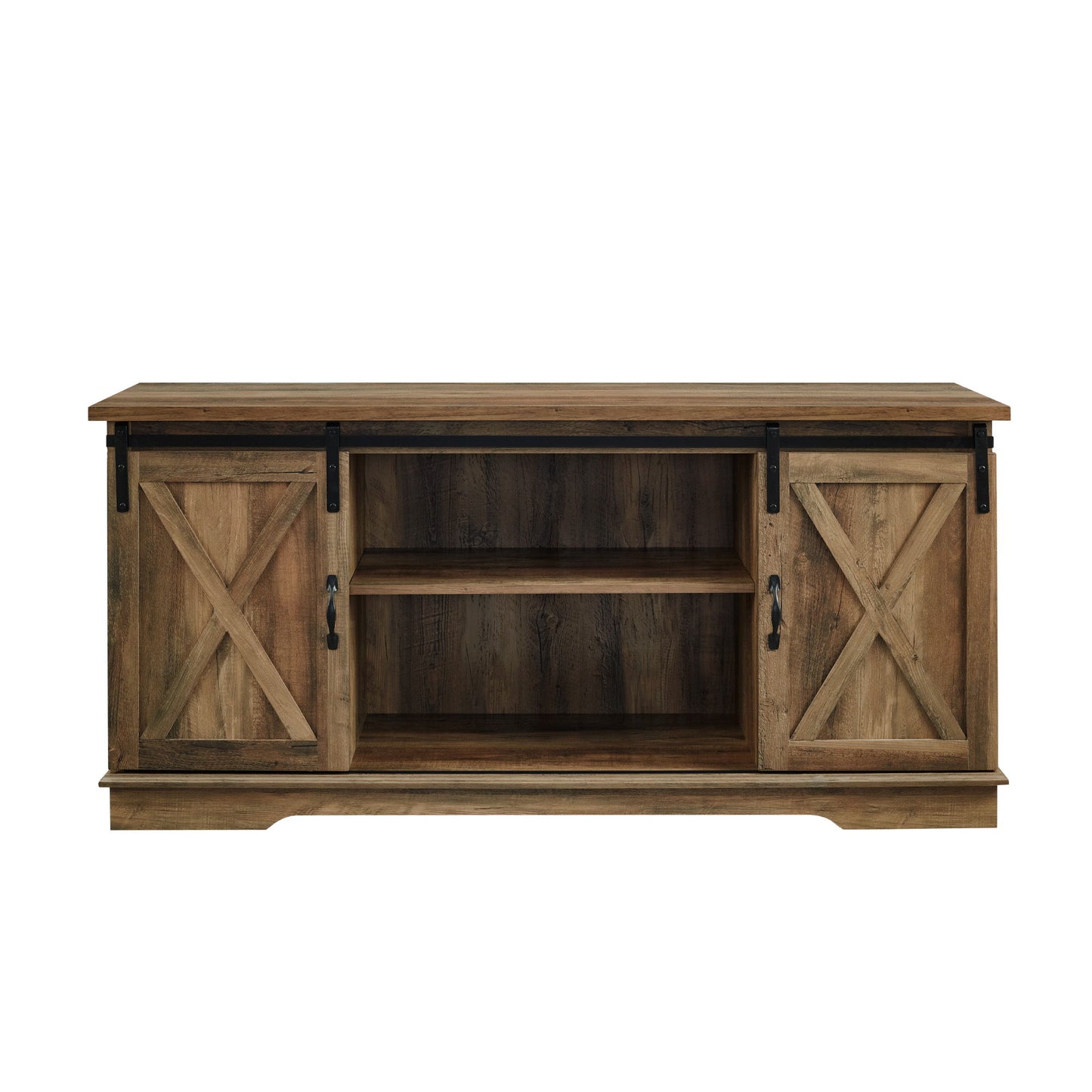 Farmhouse Sliding X Barn Door TV Stand Walker Edison