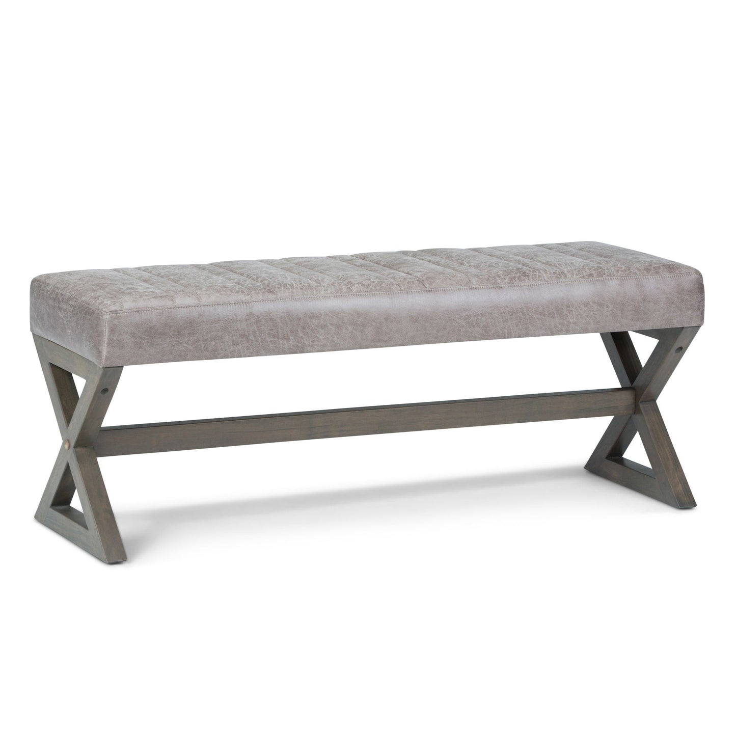 Salinger - Large Upholstered Ottoman Bench Simpli-Home