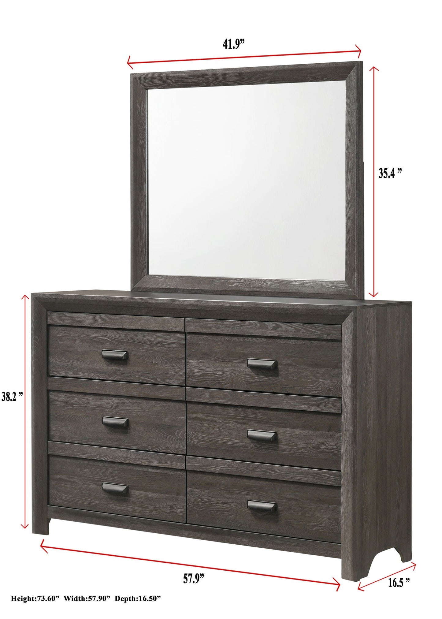 Adelaide - Dresser, Mirror Crown Mark