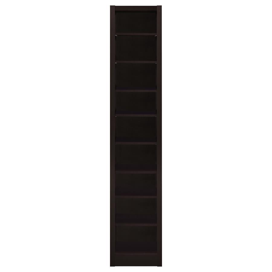 Eliam - 8-Shelf Bookcase - Cappuccino CoasterEveryday