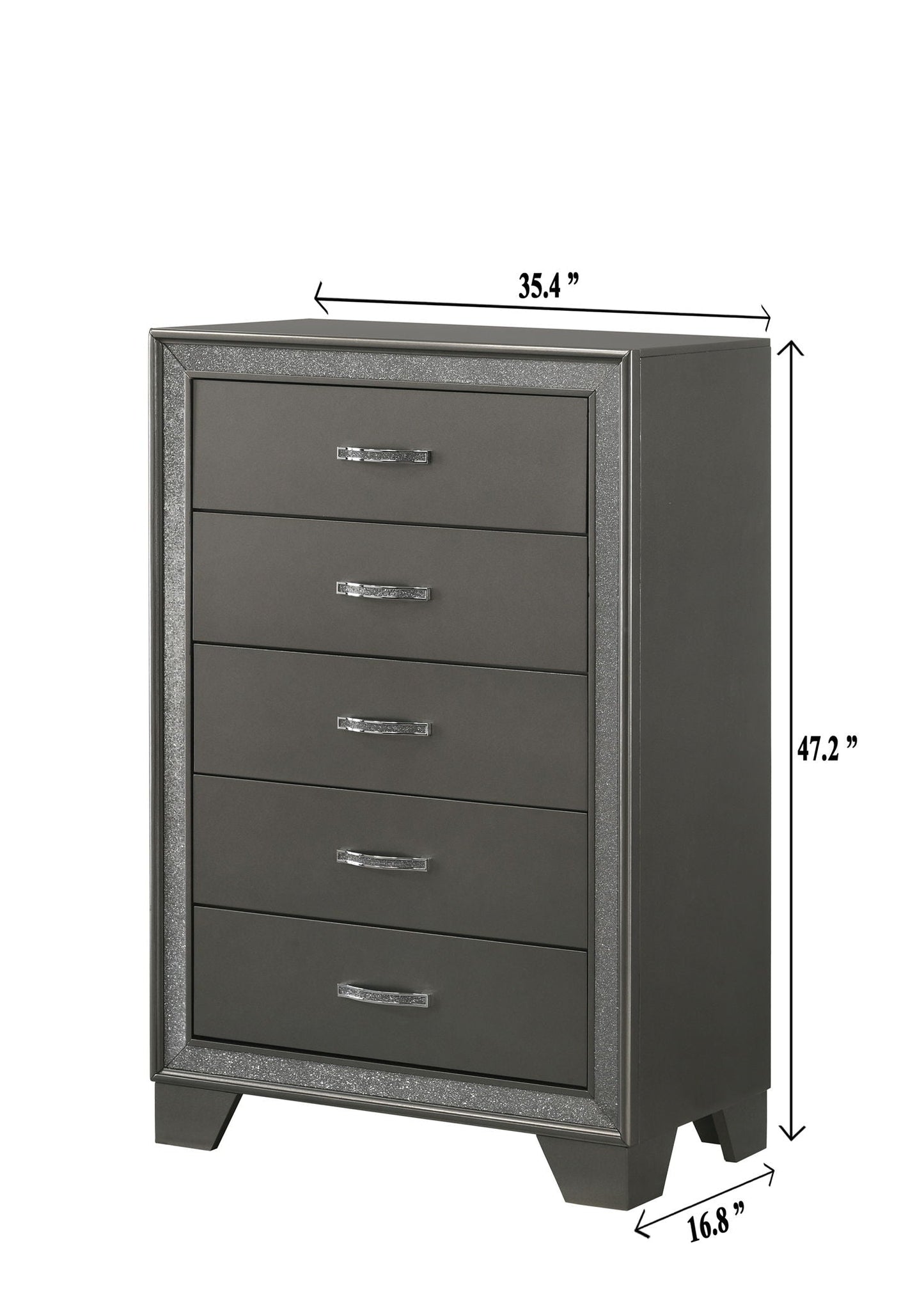 Kaia - Chest - Dark Gray Crown Mark