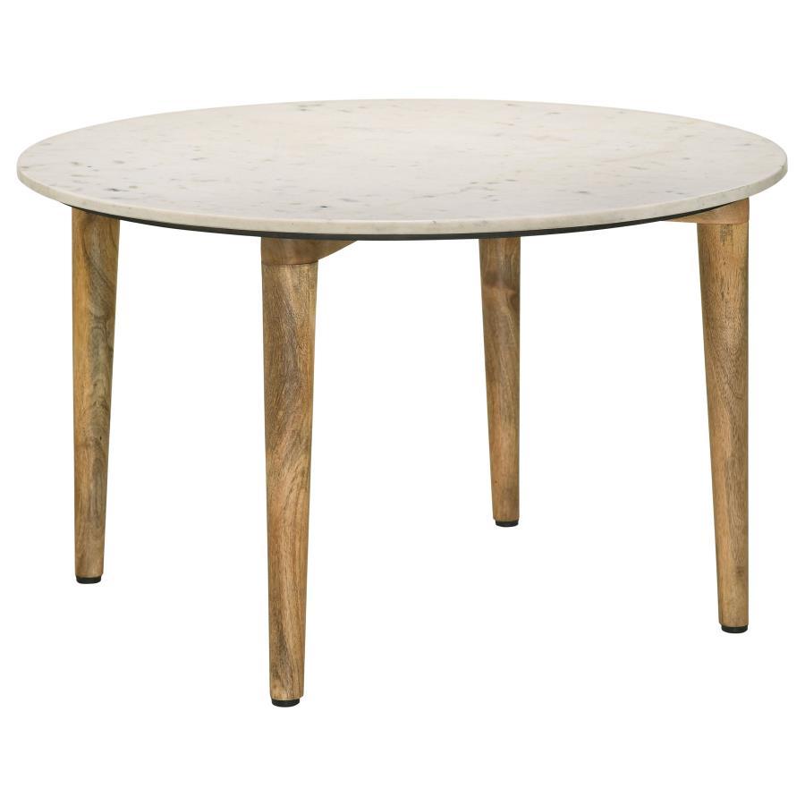 Aldis - Round Marble Top Table Coaster Fine Furniture