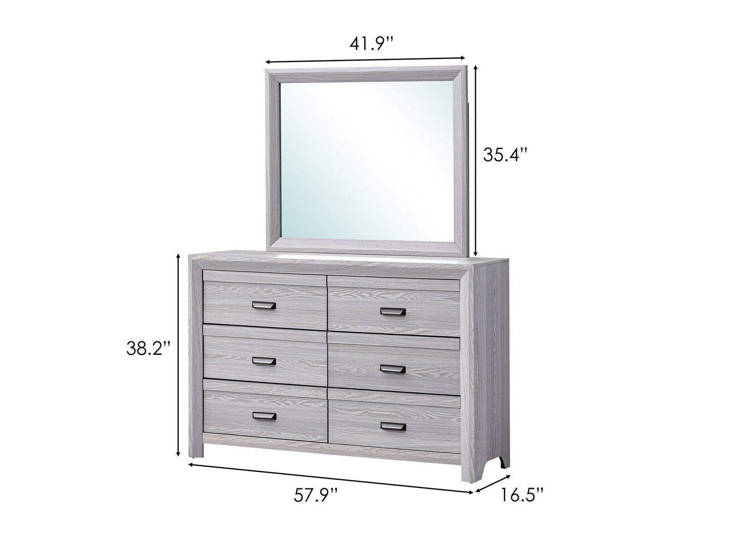 Adelaide - Dresser, Mirror Crown Mark