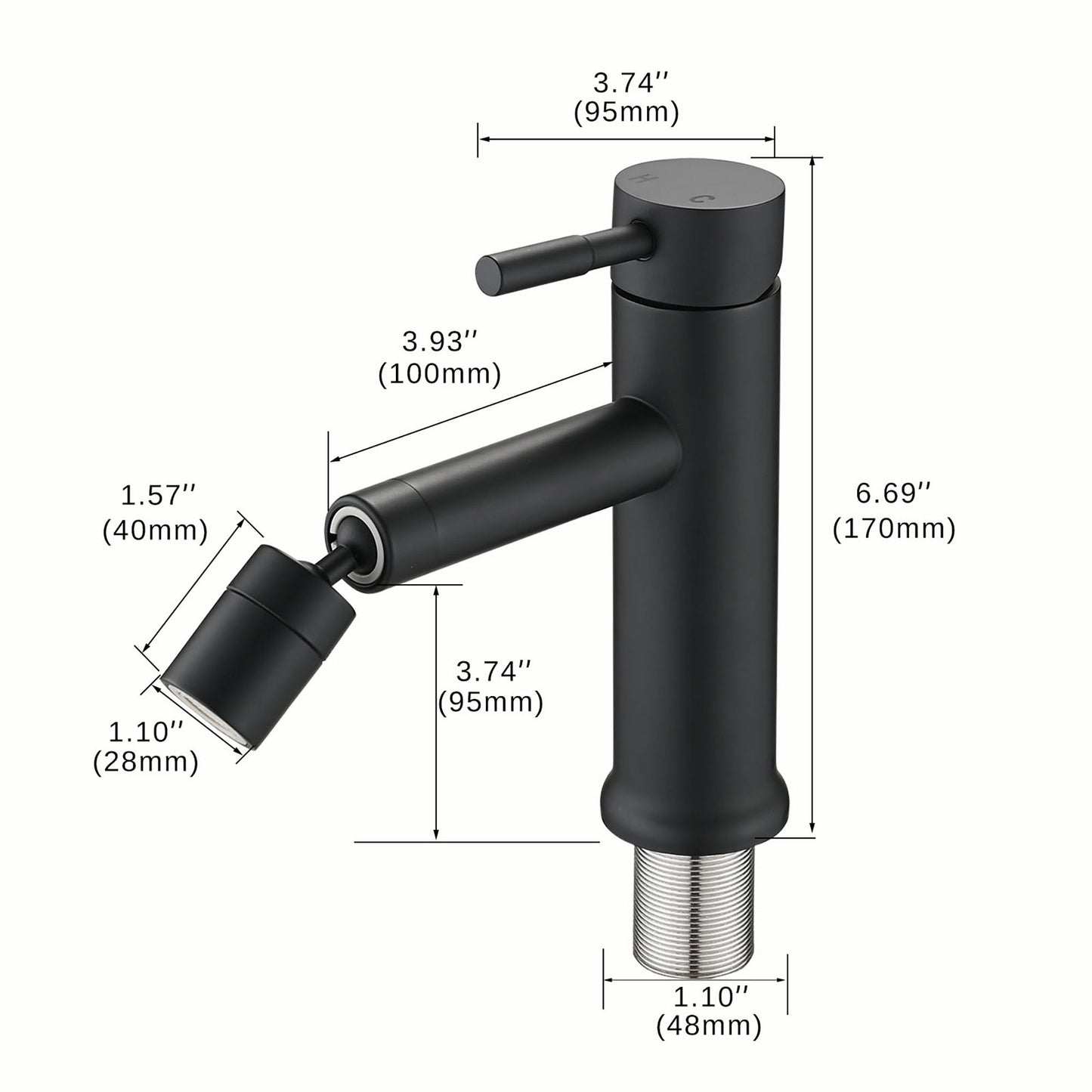2 Mode Bathroom Faucet With 360 Degree Rotating Aerator For Sink Daily Nest