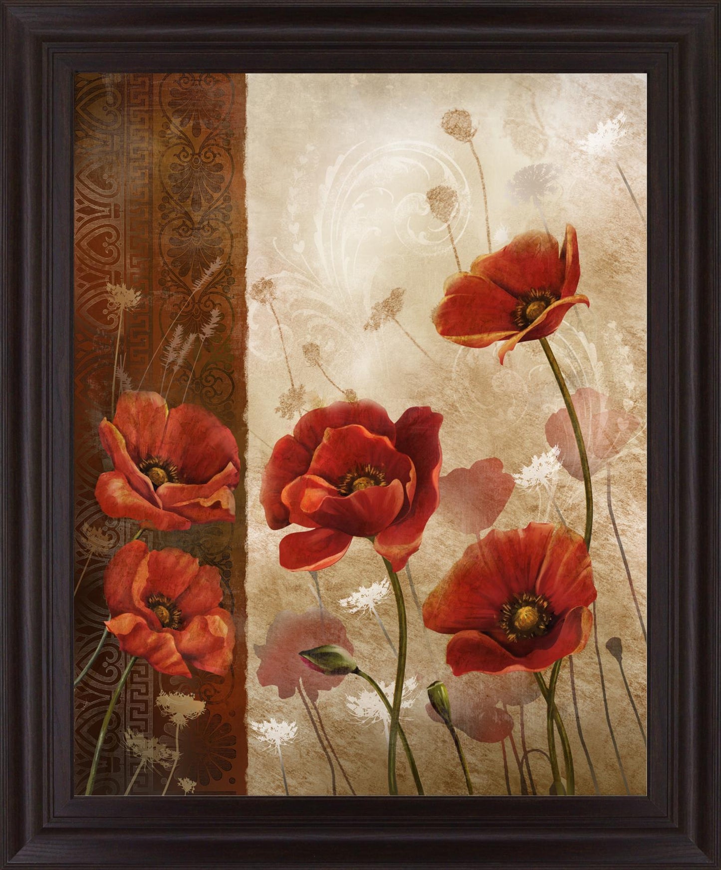 Crimson Solstice - 28" x 34" Framed Wall Art Classy Art