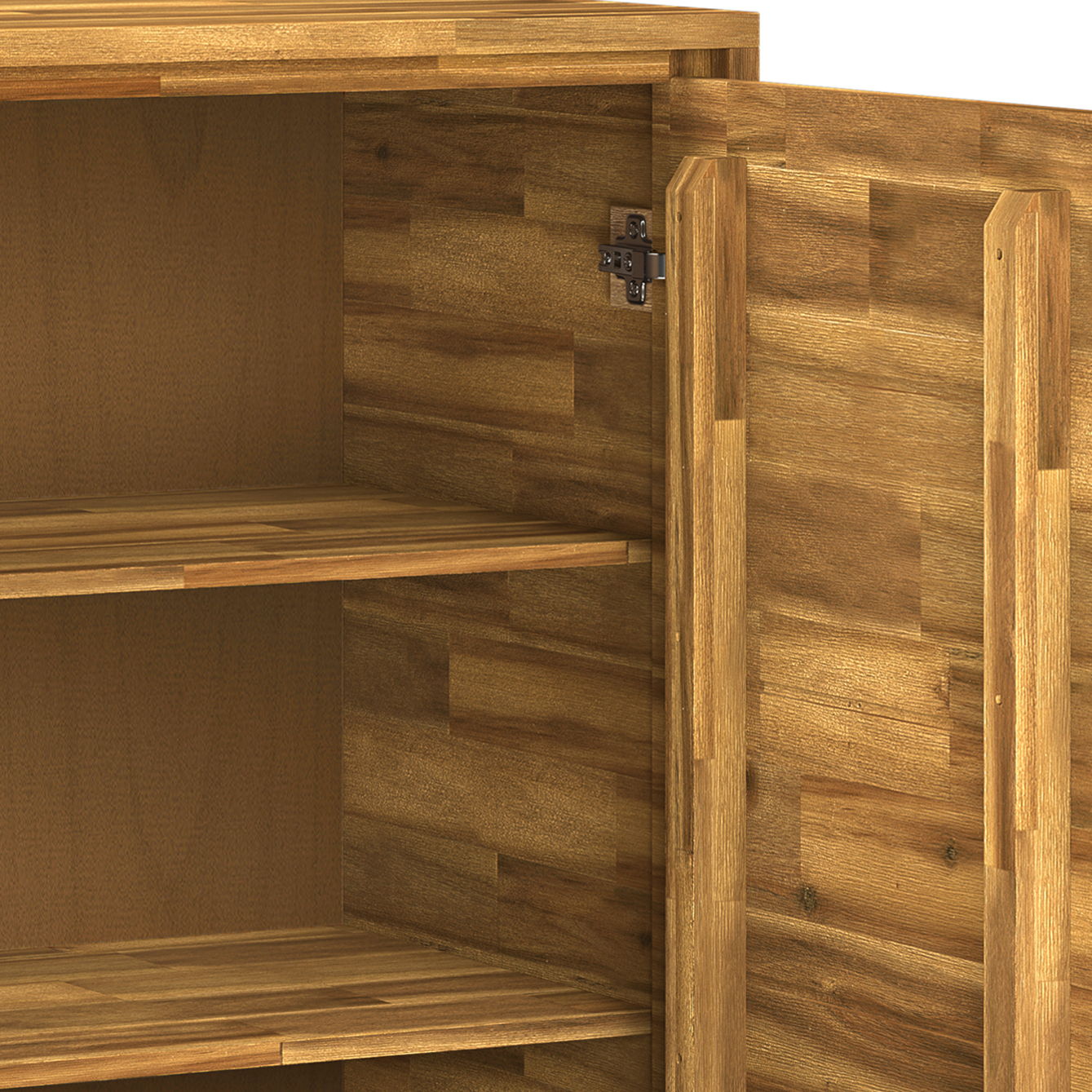 Lowry - Medium Handcrafted Storage Cabinet Simpli-Home